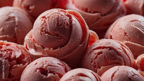 Red Gelato Ice Cream Background