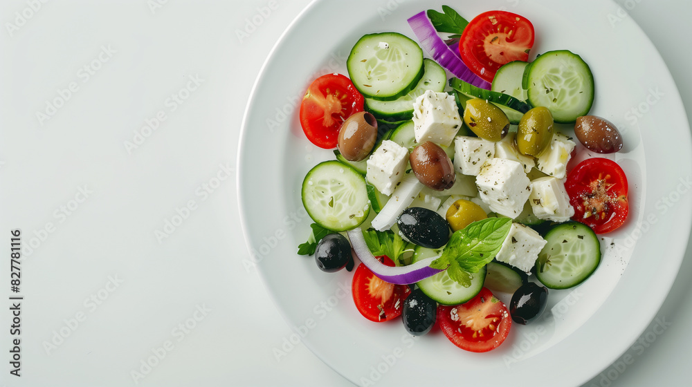 Vibrant Greek Salad with Feta and Olives Vibrant Greek Salad with Feta and Olives