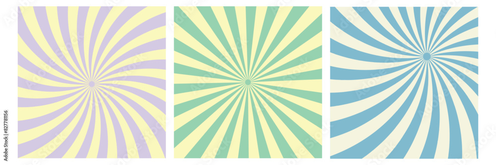 Groovy retro abstract sun backgrounds. Organic doodle shapes in trendy naïve hippie style. Contemporary poster print banner template. Vertical Wavy vector illustration. Groovy retro abstract sun backgrounds. Organic doodle shapes in trendy naïve hippie style. Contemporary poster print banner template. Vertical Wavy vector illustration.