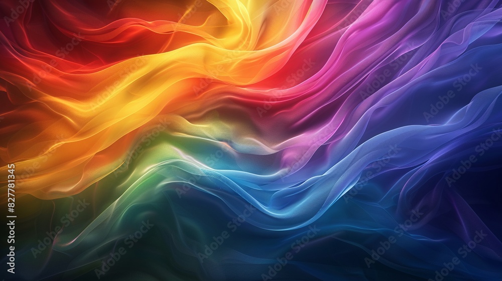 Abstract representation of a rainbow flag with dynamic light patterns and vibrant hues, creating a surreal and energetic effect, Abstract, Digital Art 8K , high-resolution, ultra HD,up32K HD Abstract representation of a rainbow flag with dynamic light patterns and vibrant hues, creating a surreal and energetic effect, Abstract, Digital Art 8K , high-resolution, ultra HD,up32K HD