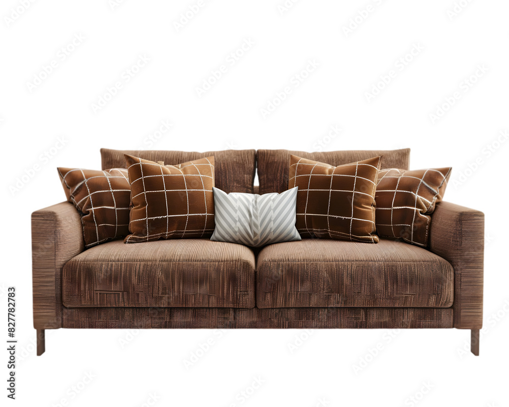 Fototapeta premium Sofa isolated on white background