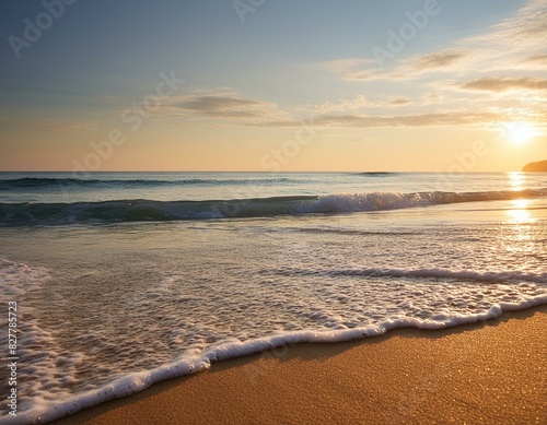 sunset on the beach