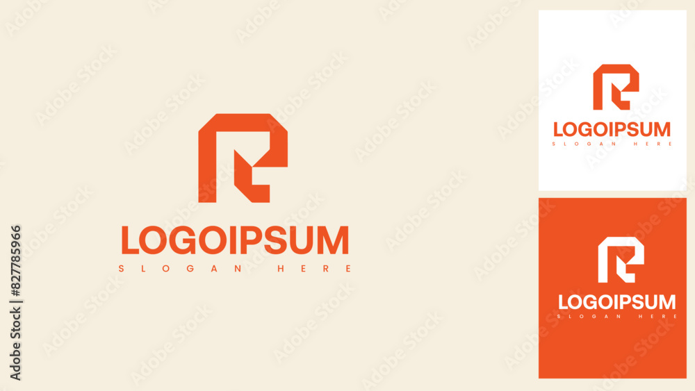 Obraz premium Modern Abstract Shapes Company Logo