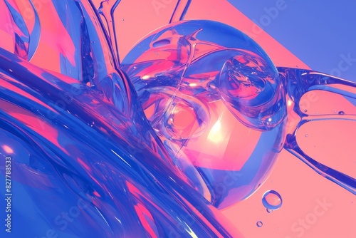 A world of water droplets, full of color