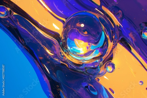 A delicate balance of water droplets, a work