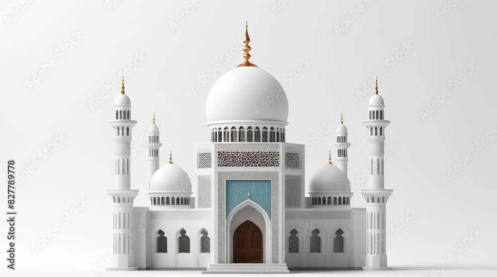 Fototapeta premium 3d rendering of miniature mosque