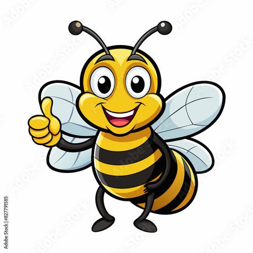 icon-of-a-big-honey-bee-giving-a-thumbs-up-and-smi