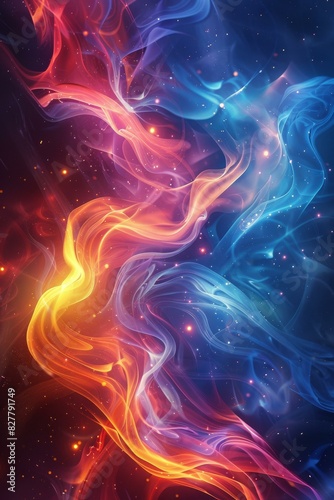 Abstract Fire and Ice