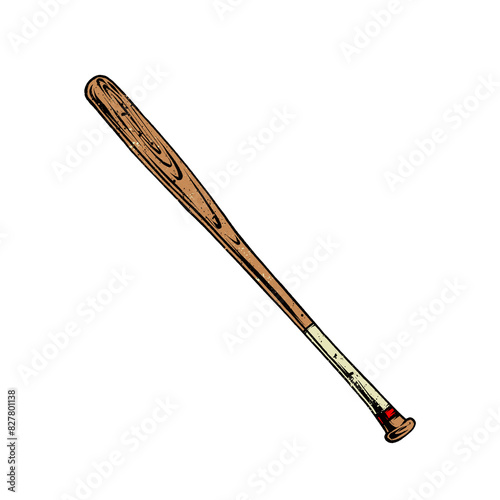 Canvas Print Vintage baseball bat