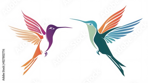 Bird logo isolated on white background © Imran