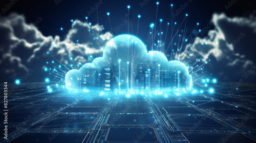 Futuristic cloud computing: transferring big data over the internet with advanced digital technology.
Futuristic cloud computing: transferring big data over the internet with advanced digital technology.
