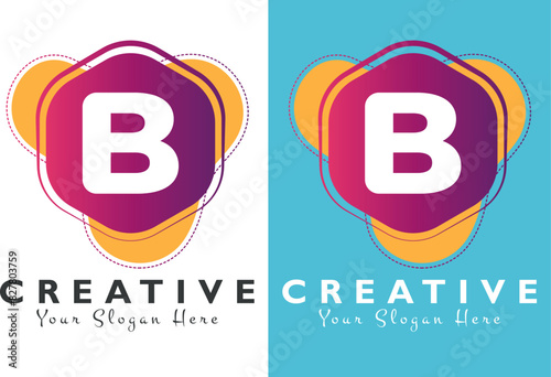 Letter B logo creative design for company branding 