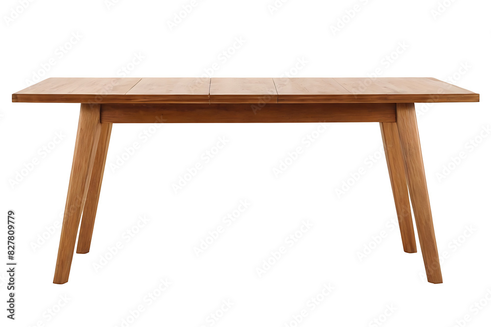 An dining table made of light brown wood with a rustic, plank-style tabletop. Perfect for dining rooms, kitchens, or multi-purpose spaces An dining table made of light brown wood with a rustic, plank-style tabletop. Perfect for dining rooms, kitchens, or multi-purpose spaces