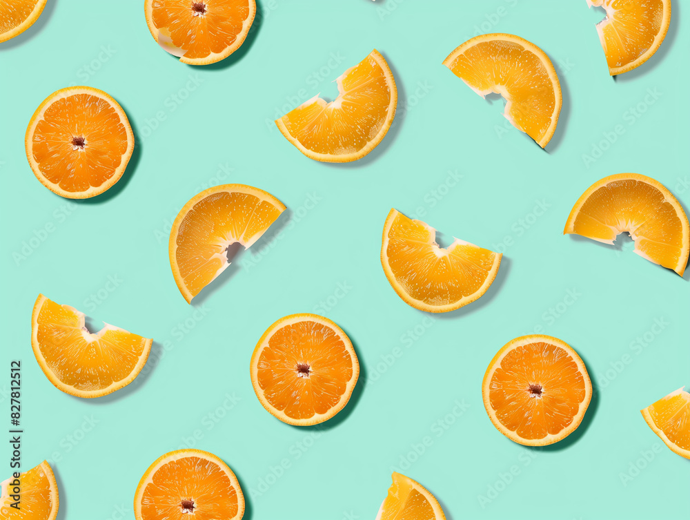 seamless pattern with oranges seamless pattern with oranges