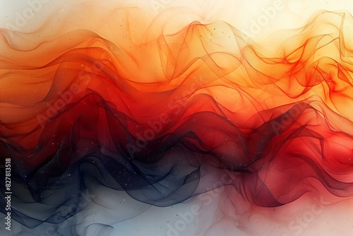 The orange, red and black fire abstract background