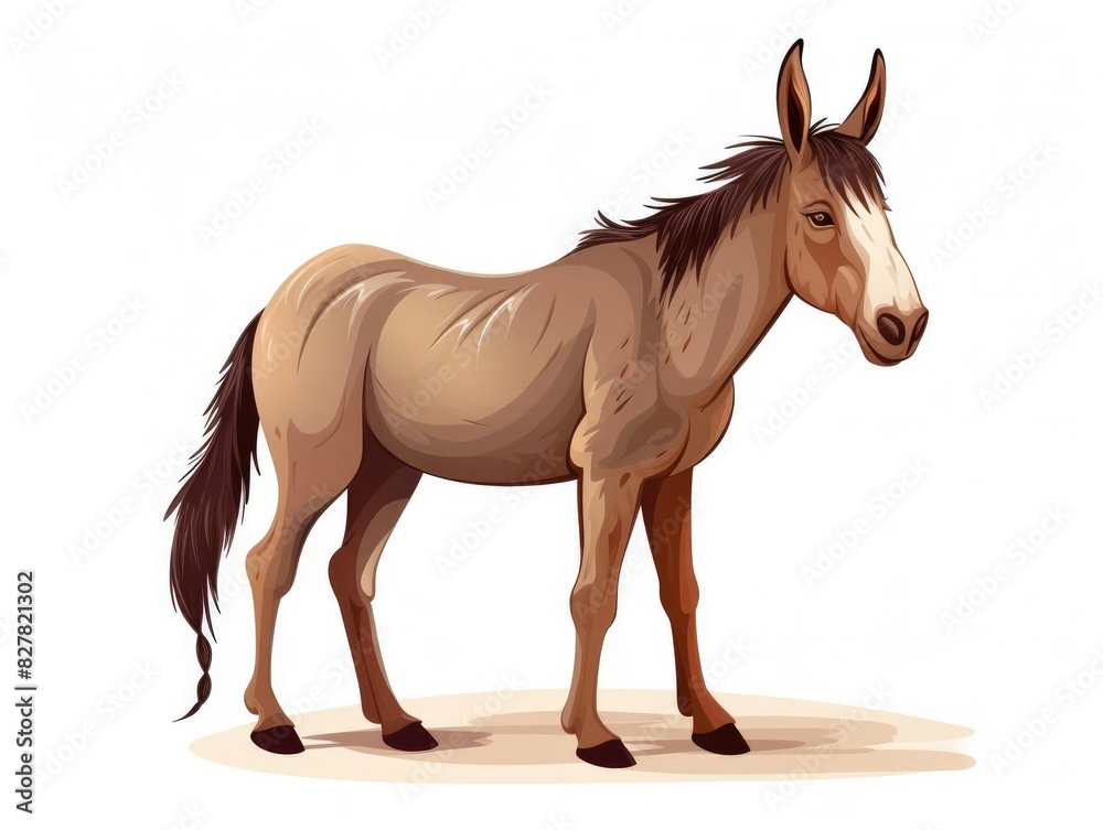 Obraz premium Mule illustration isolated on white background