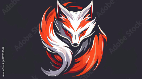 Nine tails mascot logo esport