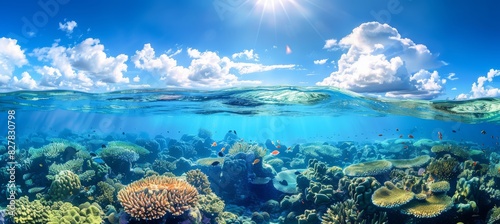 Underwater Coral Reef  Serene Beauty Below the Surface