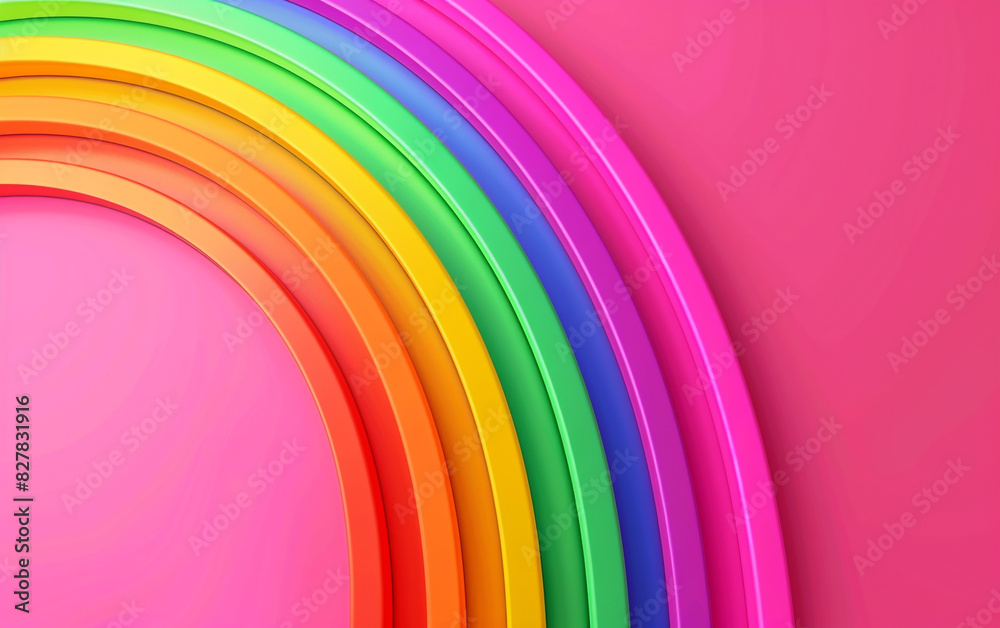 Obraz premium Solid pride background with rich rainbow colors and ample space for copy.