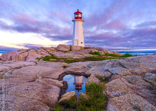 Peggy's Cove Lighthouse Reflectoin.