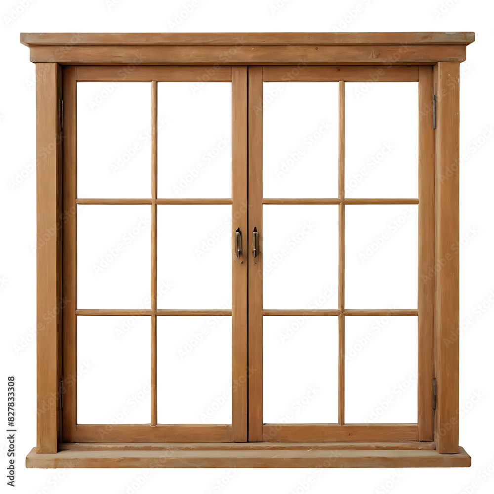 A classic wooden window frame with two sashes and multiple panes, ideal for showcasing home decor, architecture, or renovation projects
A classic wooden window frame with two sashes and multiple panes, ideal for showcasing home decor, architecture, or renovation projects