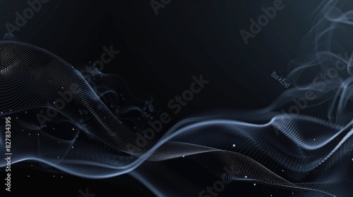 Black and white abstract smoke. AIG535 photo