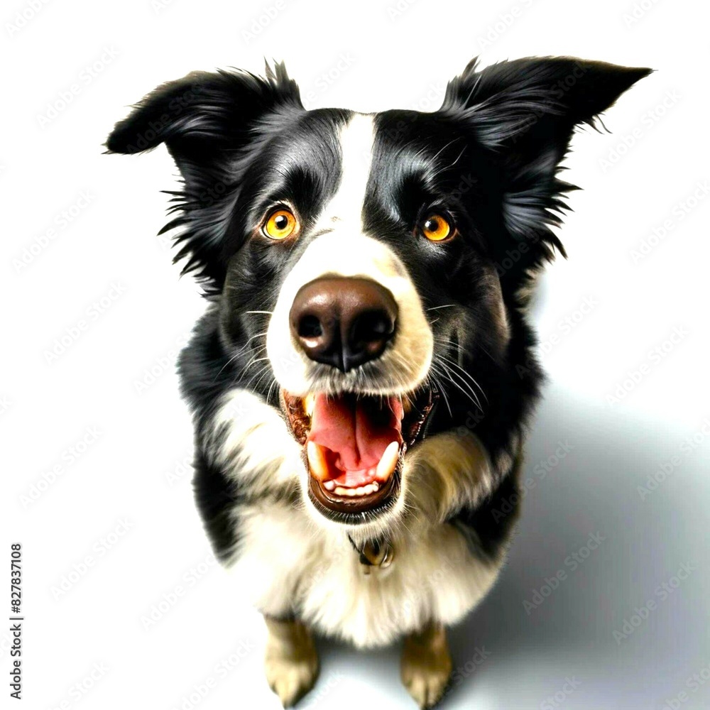 charming dog of the Border Collie breed, British cattle dog breed