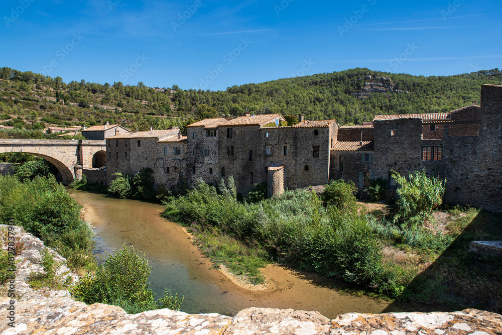 Medieval village of Lagrasse in the south of France