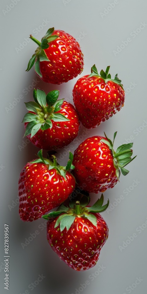 Group of Strawberries Stacked Group of Strawberries Stacked