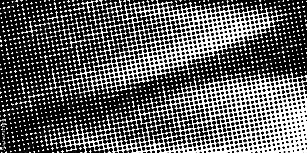 Black and white of halftone dots background pop art template texture vector illustration, black and white distress dot texture background seamless vintage halftone dot pattern background. Black and white of halftone dots background pop art template texture vector illustration, black and white distress dot texture background seamless vintage halftone dot pattern background.