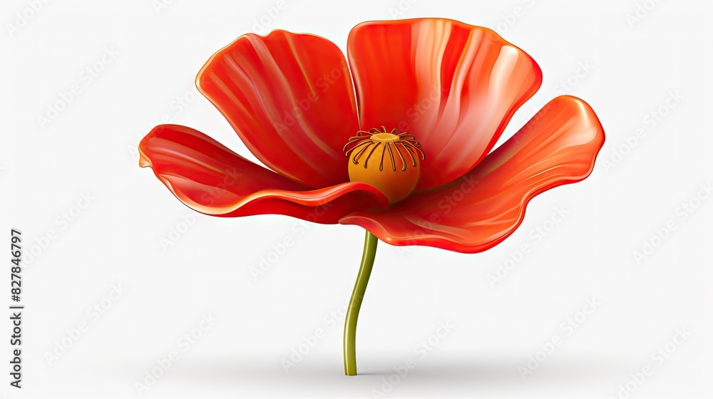 Obraz premium poppy flower isolated UHD Wallpaper