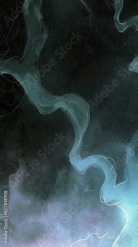 A tranquil river flows under a starlit sky in the stillness of the night