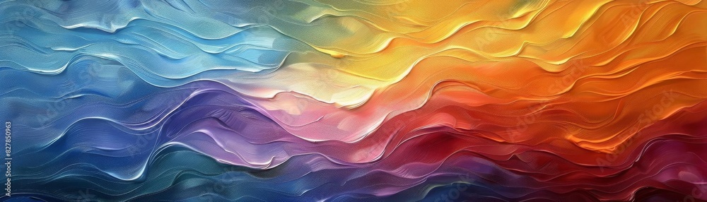 The interplay of light and texture across waves of color, offering a modern twist on classic abstract themes, ideal for gallery displays The interplay of light and texture across waves of color, offering a modern twist on classic abstract themes, ideal for gallery displays