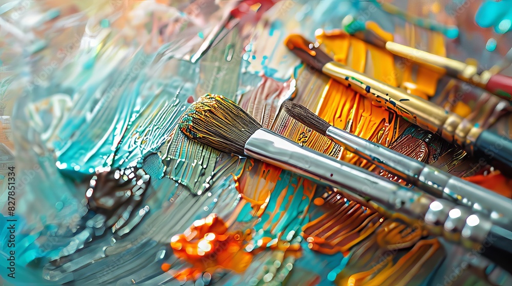 Vibrant Paint Strokes Background Vibrant Paint Strokes Background