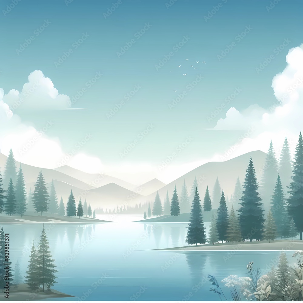 Fototapeta premium beautiful natural scenery in the form of background, Generative AI