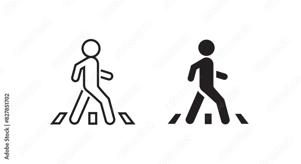 pedestrian line and flat icons set, editable stroke isolated on white, linear vector outline illustration, symbol logo design style pedestrian line and flat icons set, editable stroke isolated on white, linear vector outline illustration, symbol logo design style