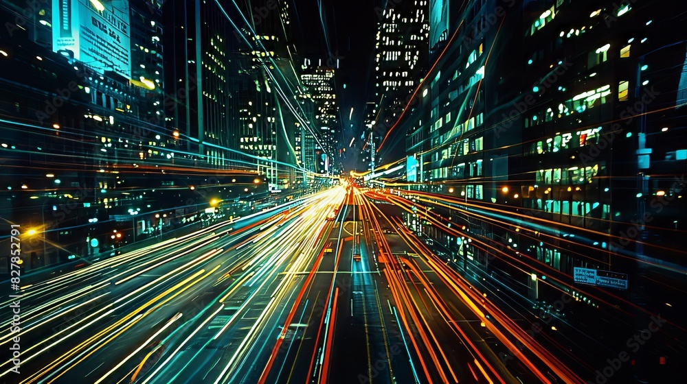 City lights long exposure City lights long exposure