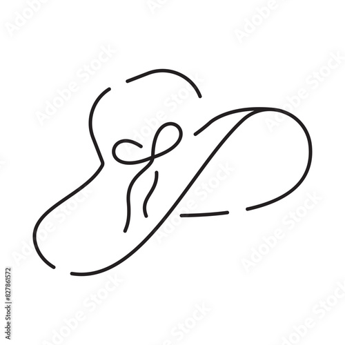 Line icon of summer and beach. Outline symbol summer vacation