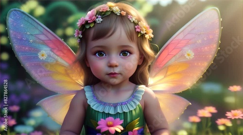 美しい幼児の妖精