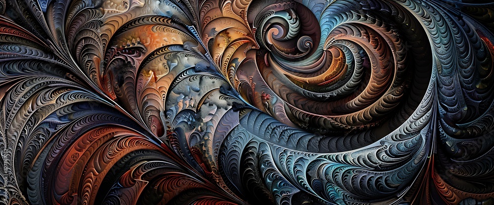 Layers of intricate fractals converge to form a kaleidoscopic tapestry of color and pattern. With each twist and turn, new shapes emerge, inviting the viewer on a journey of exploration and discovery. Layers of intricate fractals converge to form a kaleidoscopic tapestry of color and pattern. With each twist and turn, new shapes emerge, inviting the viewer on a journey of exploration and discovery.