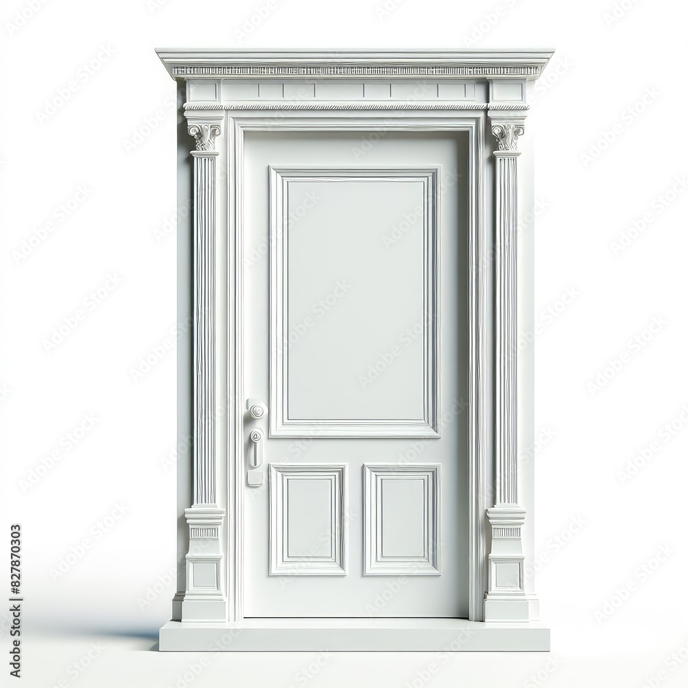 Home door isolated on a white background Home door isolated on a white background