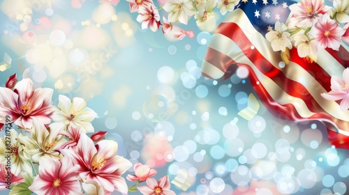 Tribute to Heroes: Memorial Day Background