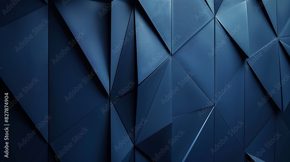 Clean lines and sharp angles forming an intricate pattern against the velvety darkness of a blue wall. Clean lines and sharp angles forming an intricate pattern against the velvety darkness of a blue wall.