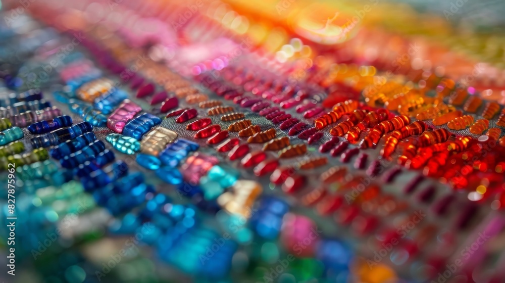 An intricate tapestry of colors and patterns symbolizing the diversity of species and genomes being studied. An intricate tapestry of colors and patterns symbolizing the diversity of species and genomes being studied.