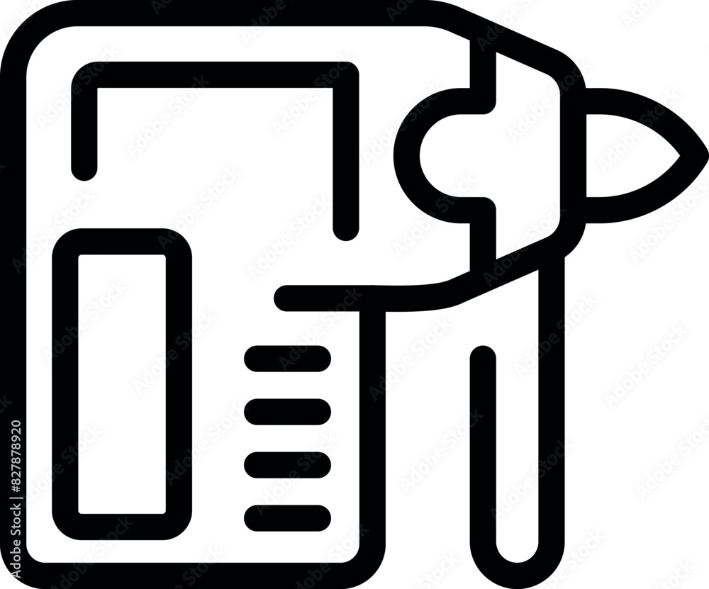 Minimalist black and white fuel pump icon illustration for gas station, petrol graphic, flat design, ecofriendly, environmentally conscious, printable vector Minimalist black and white fuel pump icon illustration for gas station, petrol graphic, flat design, ecofriendly, environmentally conscious, printable vector
