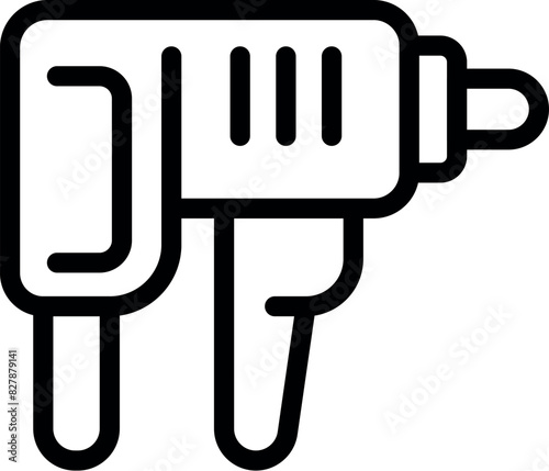 Simplified black and white illustration of an electric plug, suitable for various design projects