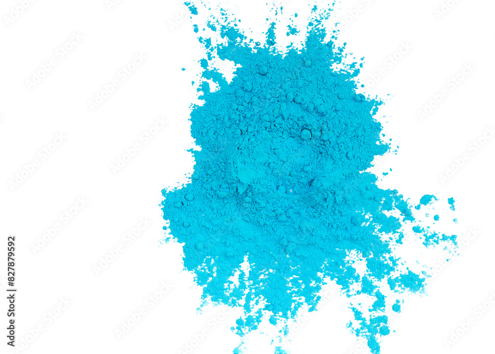 Colored cloud. Blue powder explosion Isolated on A Transparent Background Colored cloud. Blue powder explosion Isolated on A Transparent Background