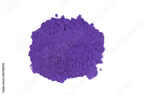 purple crushed powder heap Isolated on A Transparent Background
