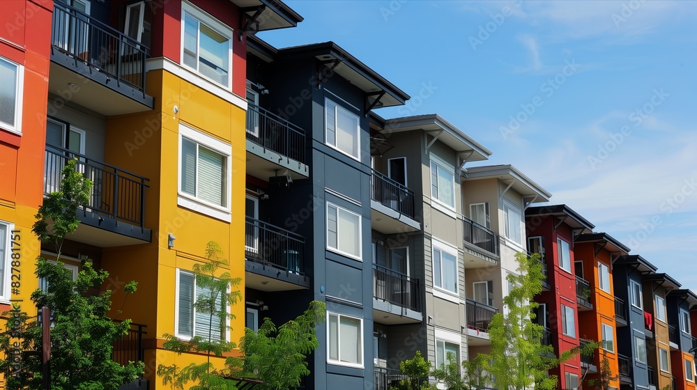 Fototapeta premium colorful houses in island city