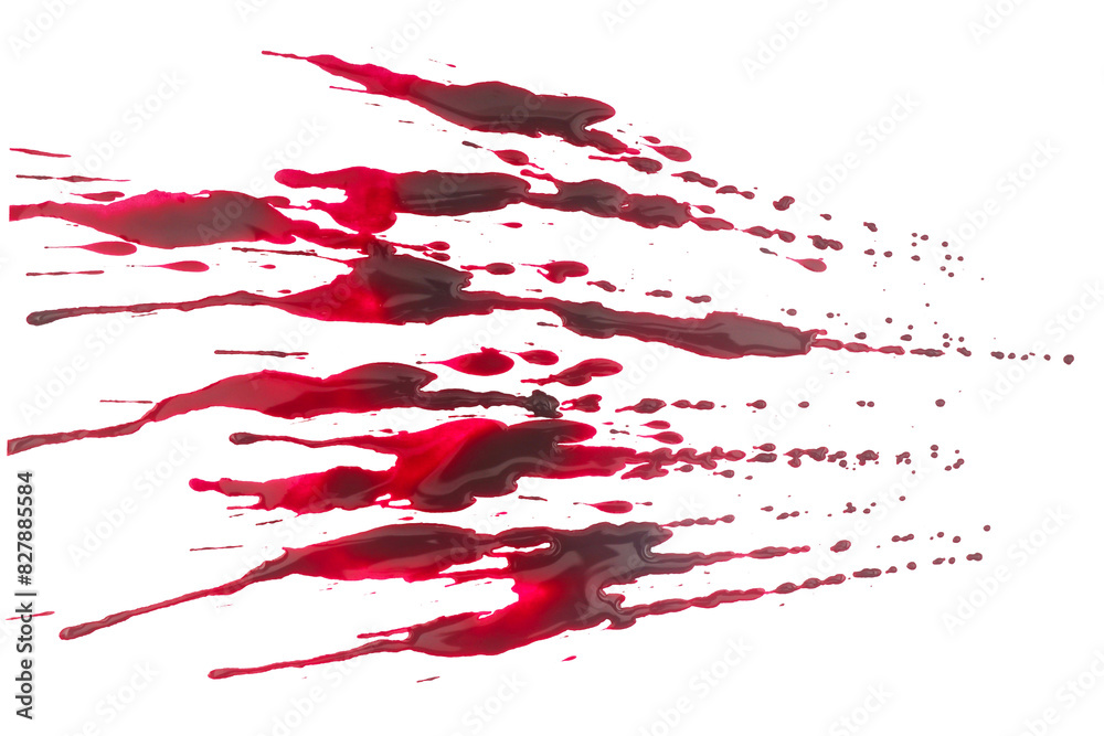 Blood splatter Isolated on A Transparent Background Blood splatter Isolated on A Transparent Background